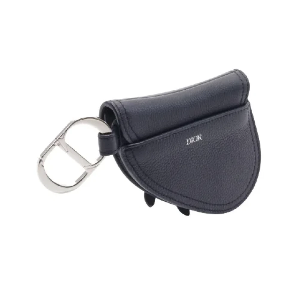 Dior Vintage Pre-owned Leather dior-bags Blue Dames