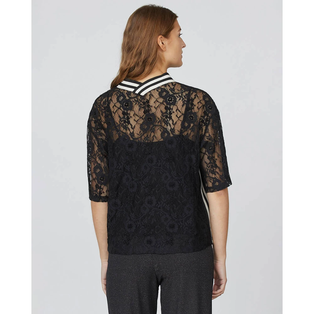 Sisters Point Korte Mouw Top Gisla-Ss Black Dames