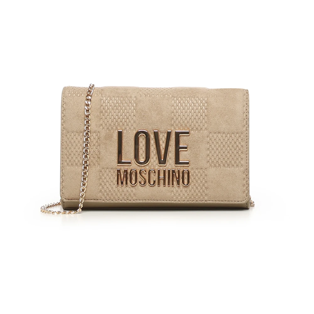 Love Moschino Women's Beige Small Crossbody Bag