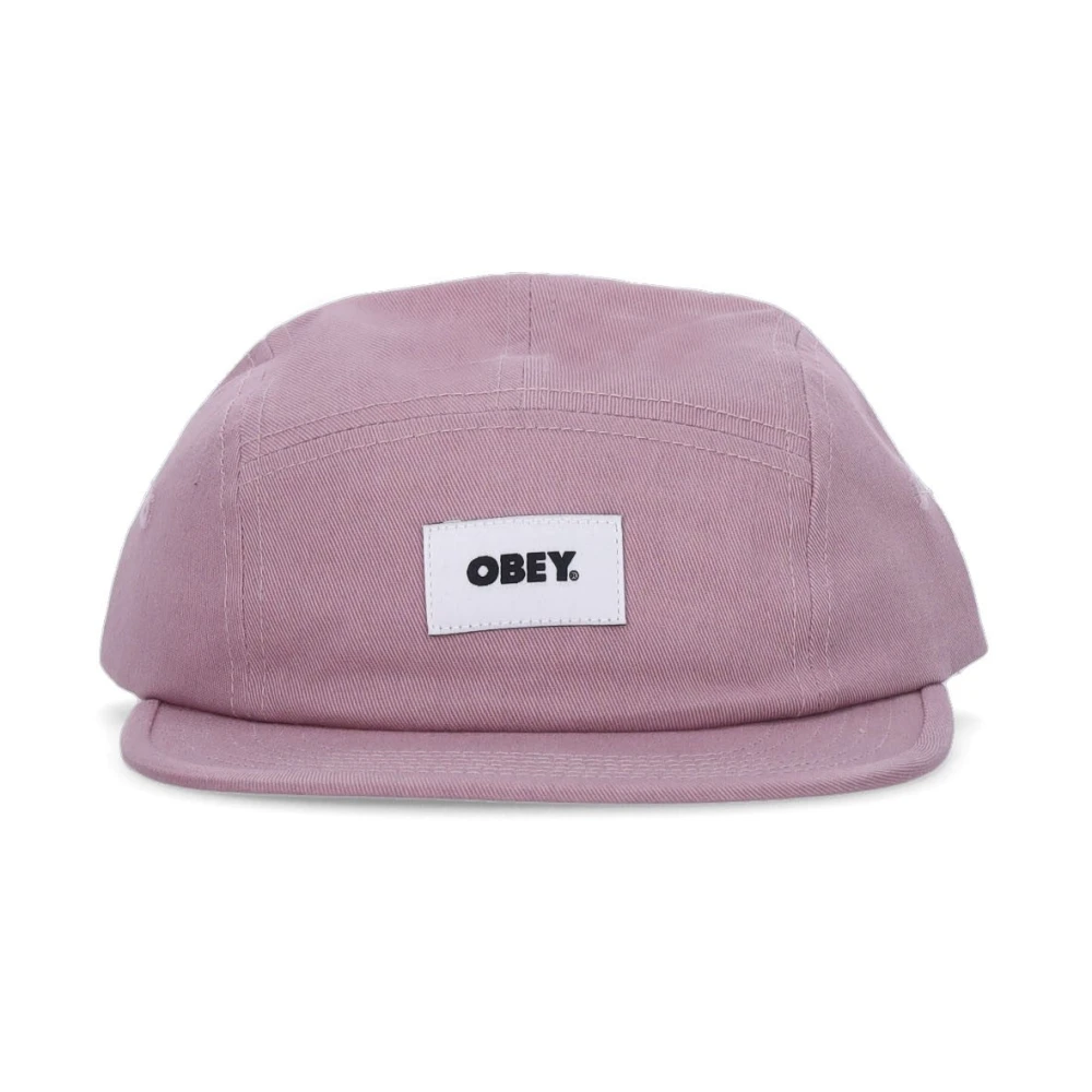Obey Platte klep pet vet label lila Purple Heren