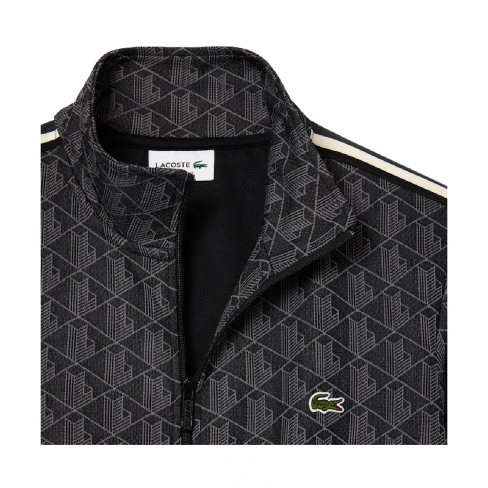 Lacoste Paris Zip Sweatshirt Gray Heren