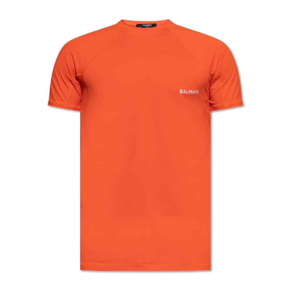 Balmain Elegante Designer Mode Jas Orange Heren
