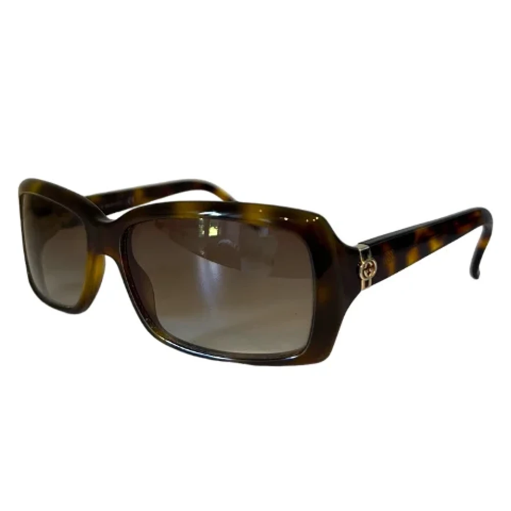 Gucci Vintage Tweedehands bruine zonnebril Brown Unisex