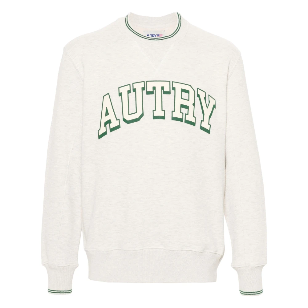 Autry Girocollo Logo College Sweatshirt White Heren