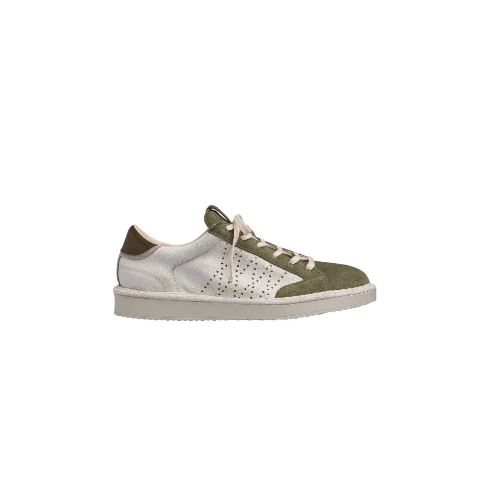 Panchic Witte Sneakers met Groene Neus Heren Schoenen Veelkleurig Multicolor