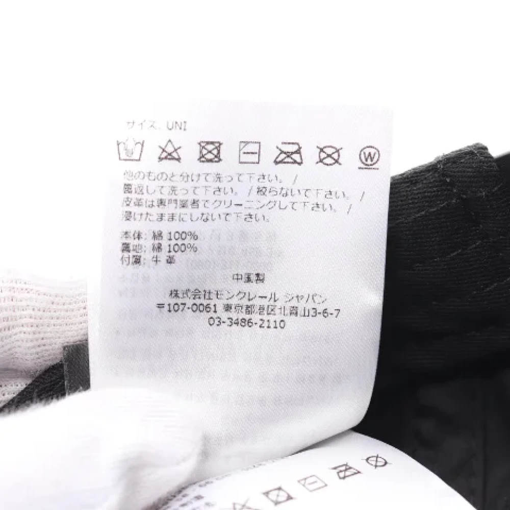 Moncler Pre-owned Cotton hats Black Dames