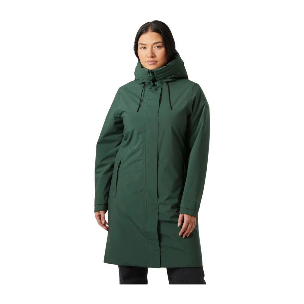 Helly Hansen Green Parkas, Female, M, Parka W Victoria Ins Ra