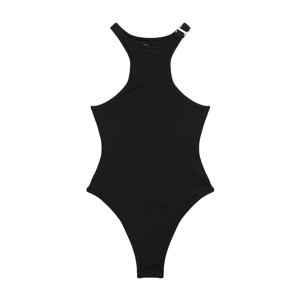 The Attico Zwarte Lycra Badpak Black Dames