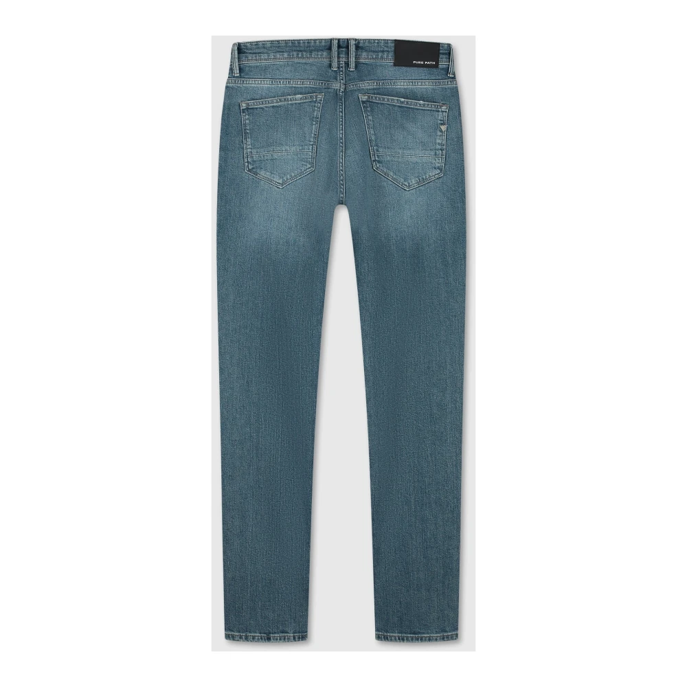 Pure Path Slim Fit Blauwe Heren Jeans Blue Heren