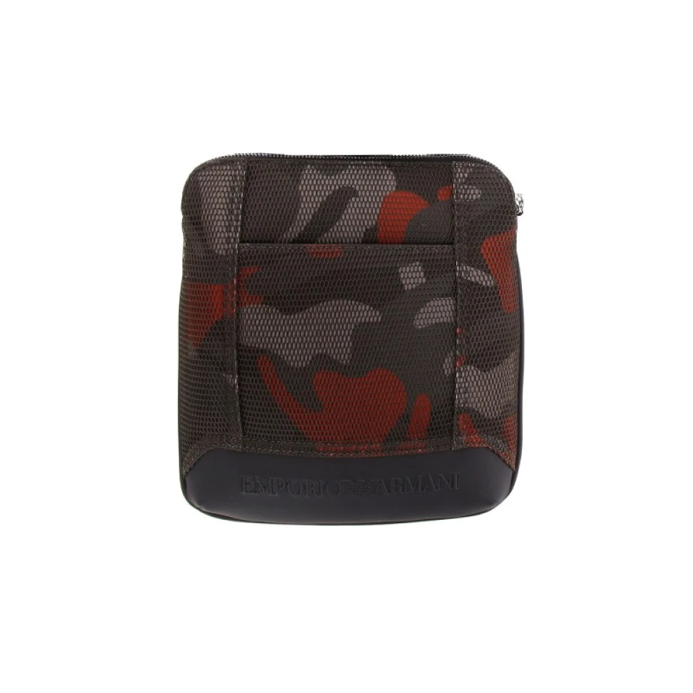 Emporio Armani Camouflage Schoudertas met Verstelbare Band Multicolor Heren