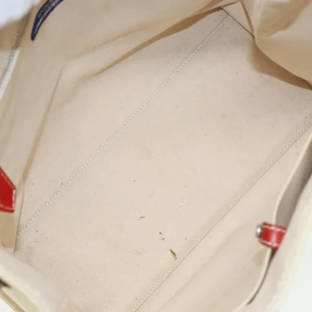 Burberry Vintage Pre-owned Canvas handbags Beige Dames