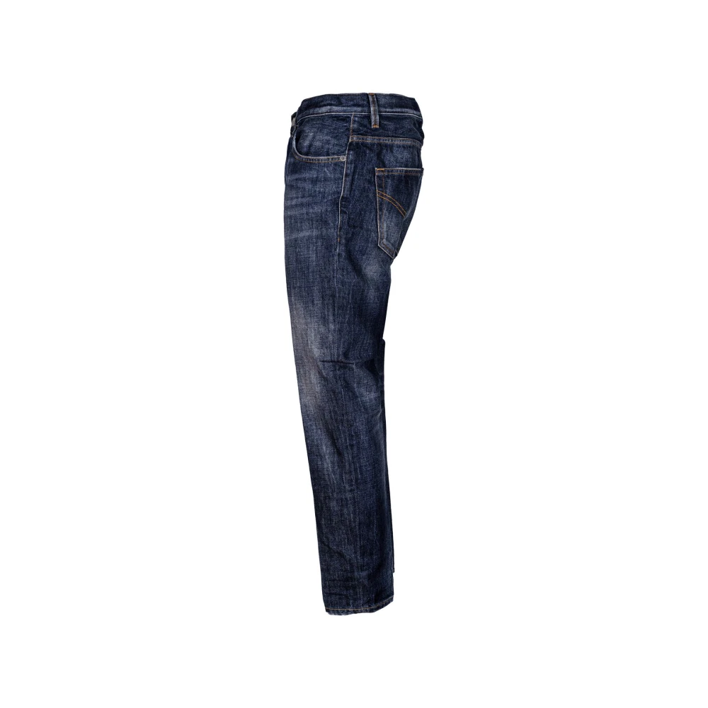 Dondup Heren Carrot Fit Jeans Lage Taille Gemaakt in Italië Blue Heren