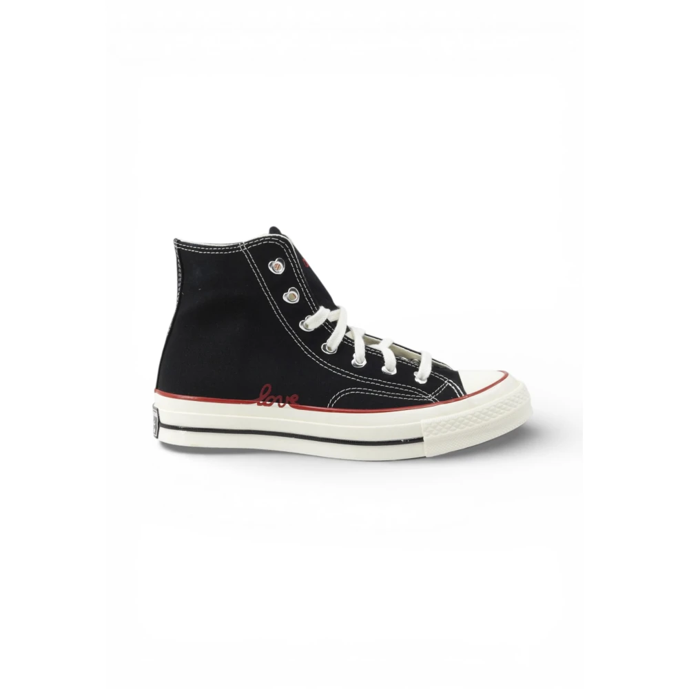 Converse All Star Hi 70 Trainers Heart Egret Black in Women's Size 3, Office Shoes - Image 4