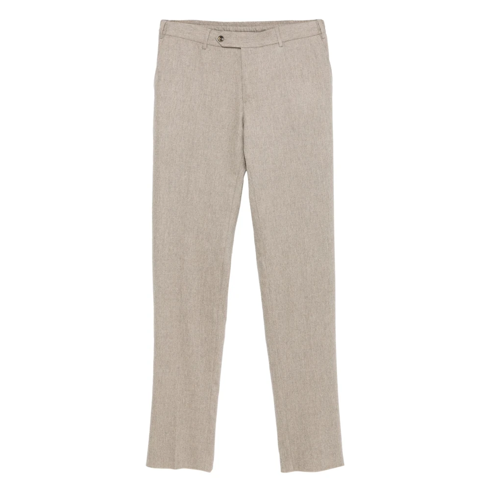 PT Torino Luxe Wol Kasjmier Broek Beige Heren