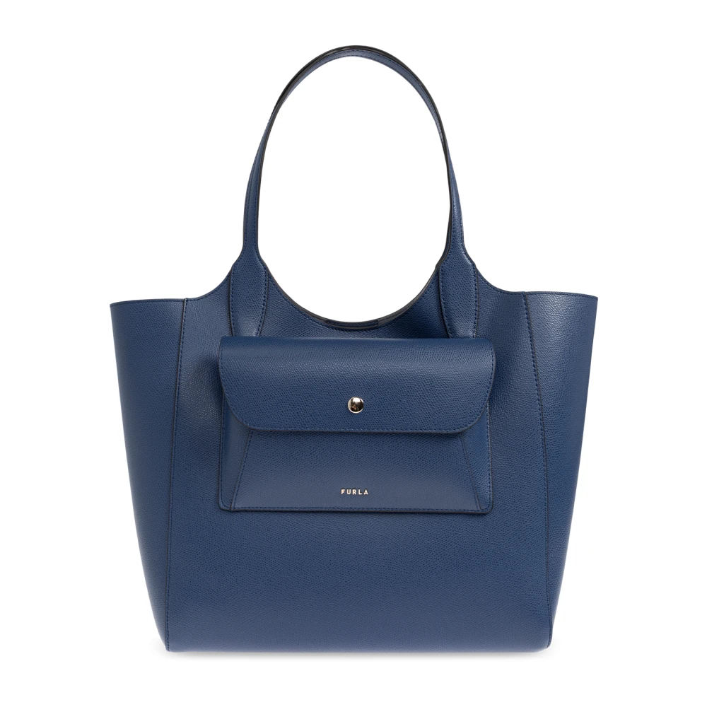 Furla - Bolso Shopper Mediano Lea - Bags - Mujer - Azul - One Size