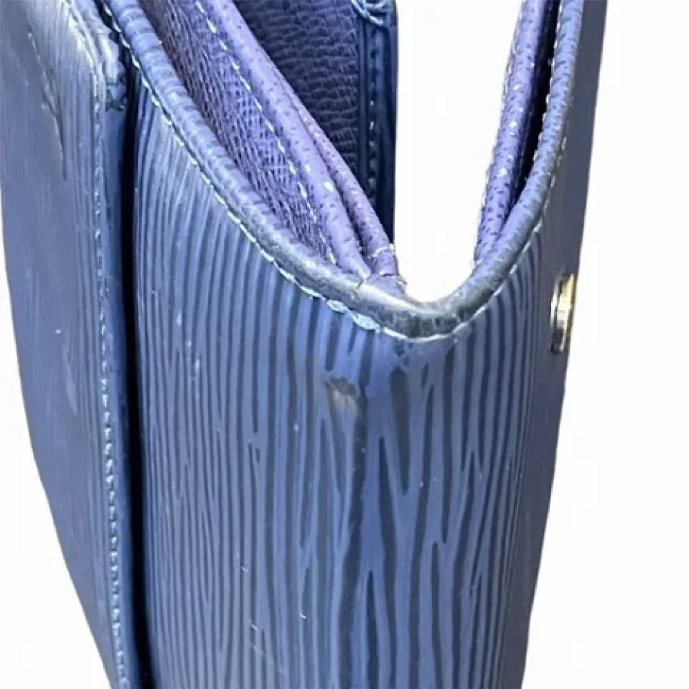 Louis Vuitton Vintage Pre-owned Leather wallets Blue Dames