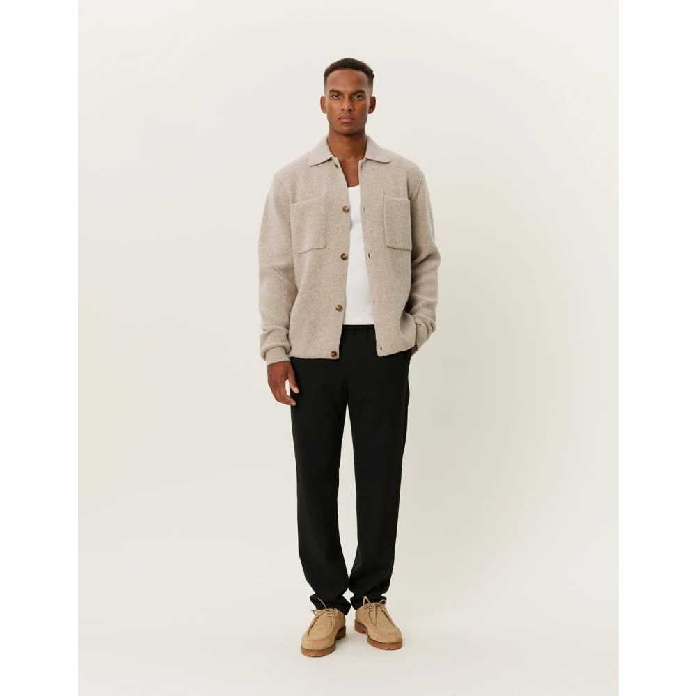 Les Deux Milano Overshirt in Fisher-stijl Beige Heren