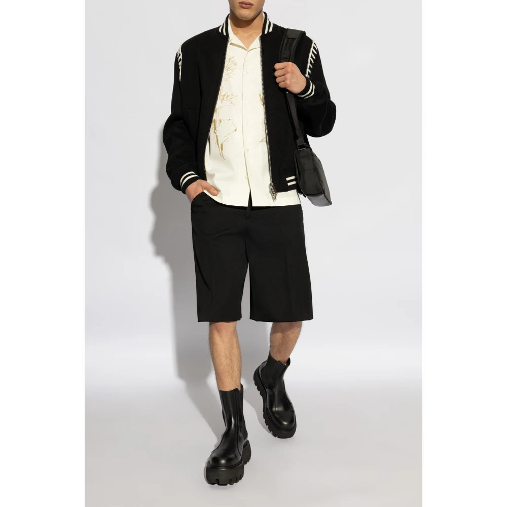 alexander mcqueen Wollen shorts Black Heren