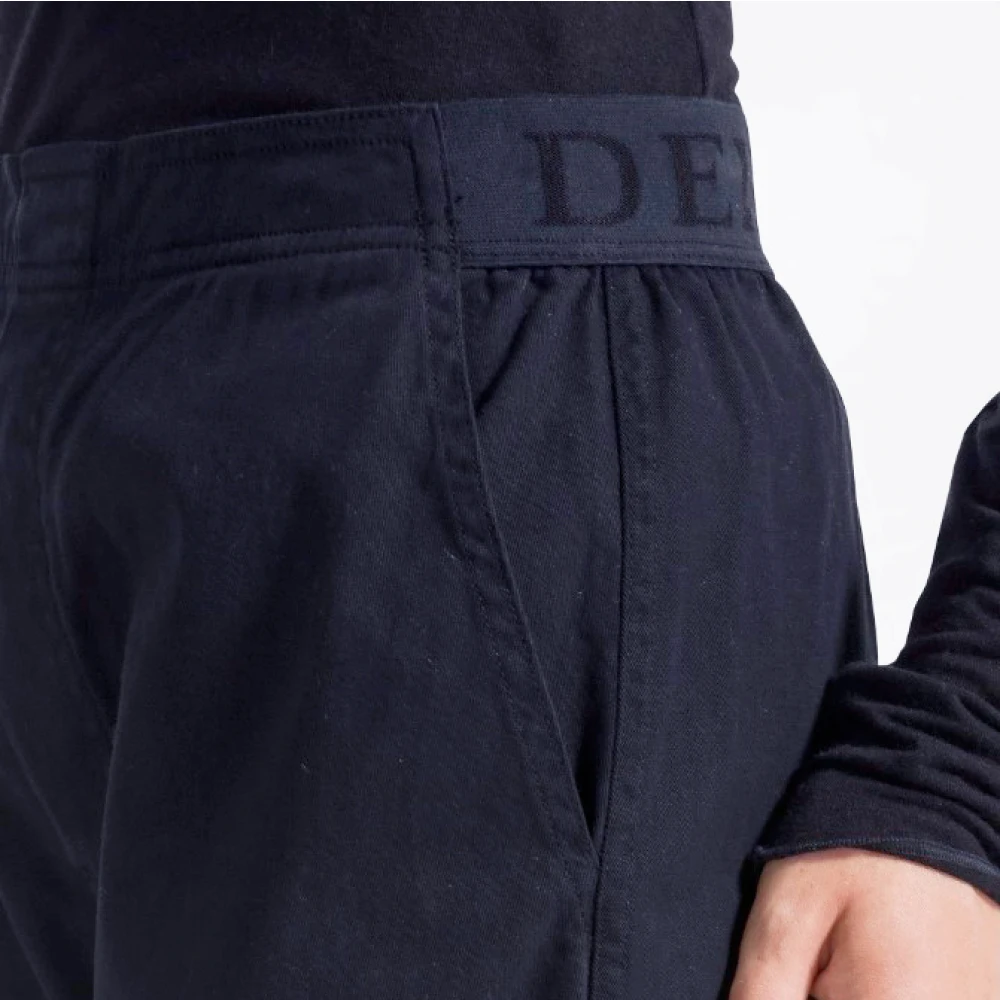 Deha Blauwe Stretch Katoenen Broek Blue Dames