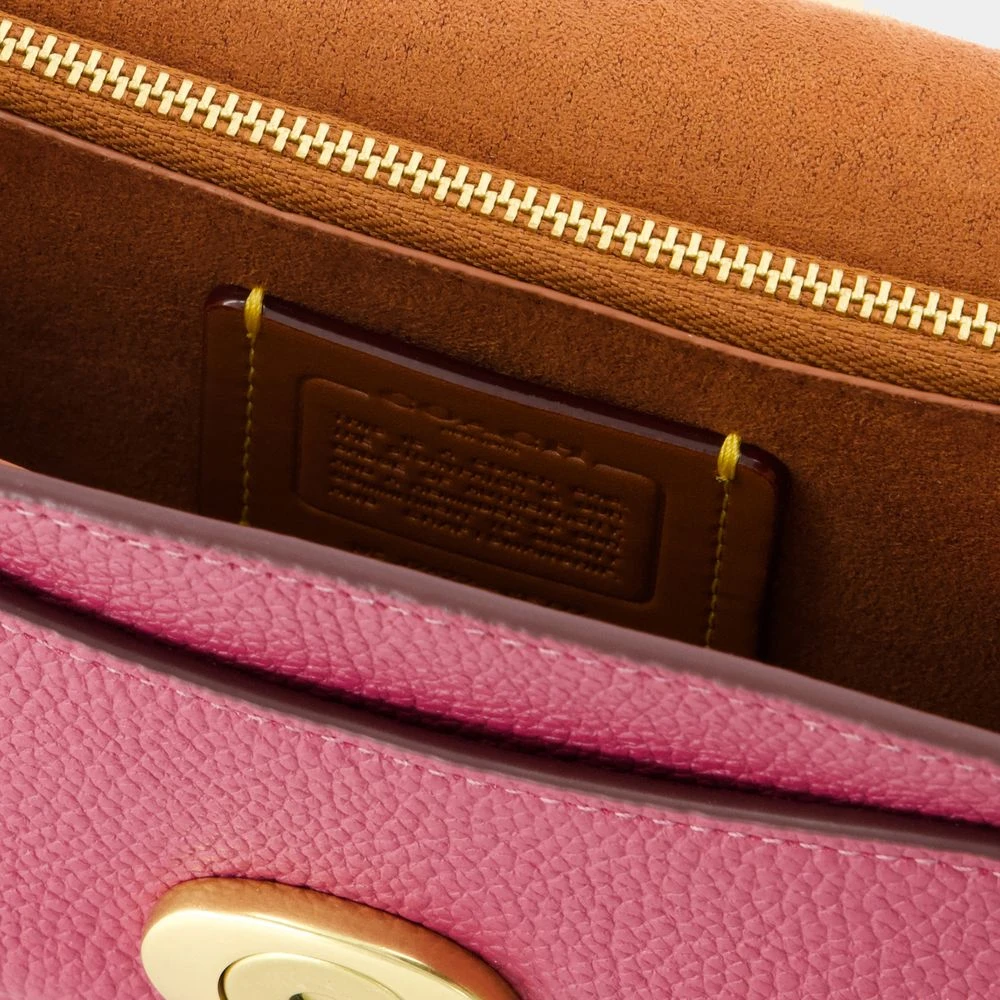Coach Roze Leren Crossbody Tas Pink Dames
