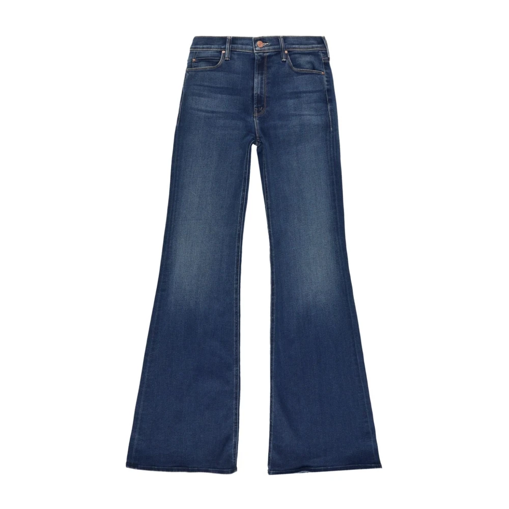 Mother High-rise Flare Jeans in Donkerblauw Blue Dames