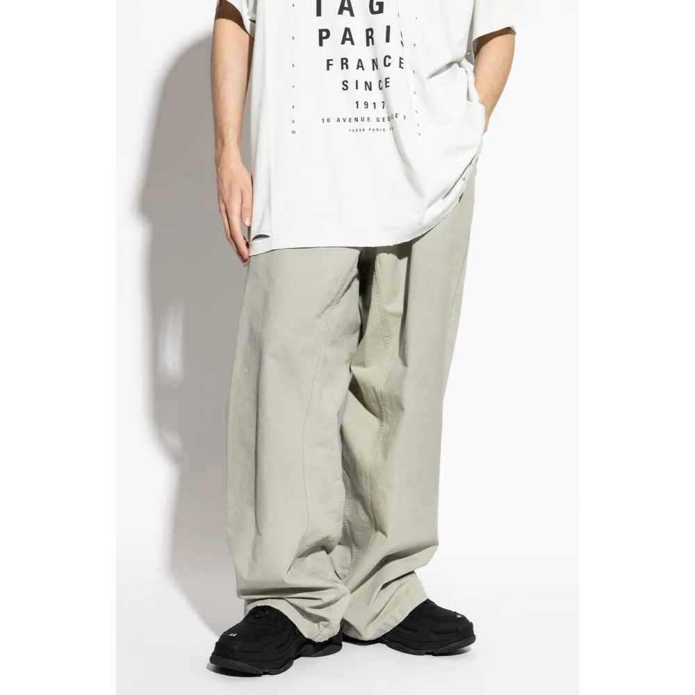 Balenciaga Broek met zakken Green Heren