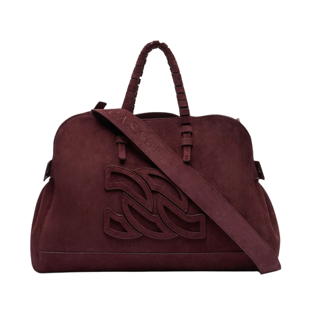 Casadei Brown Park Avenue Velour Bag - Female - Handbags - One Size - Bags