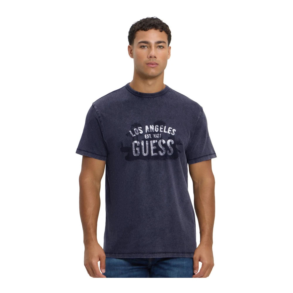 Guess - Tops > T-Shirts - Blue - Guess - Modalova