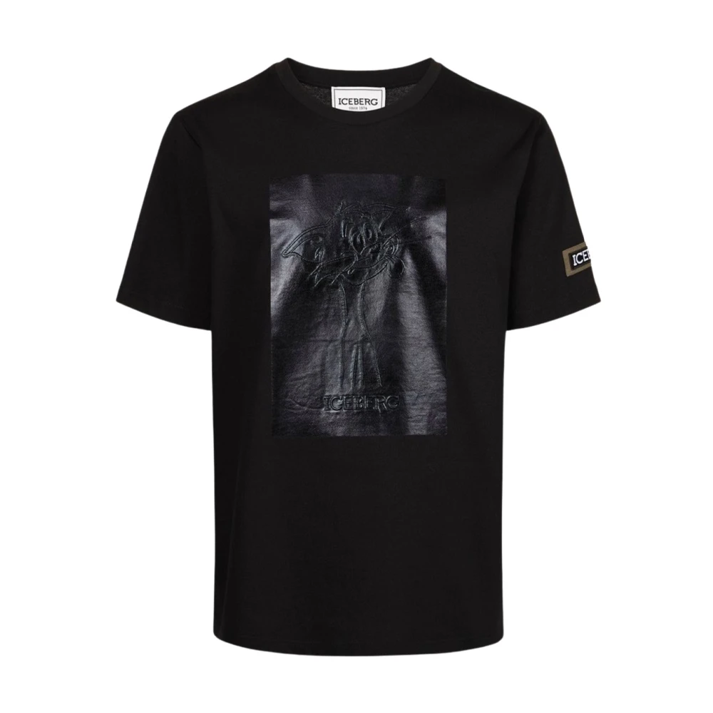 Iceberg - Tops > T-Shirts - Black - Iceberg - Modalova