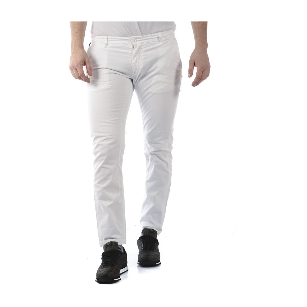 Daniele Alessandrini Men's White Chinos, W33, Jeans Trouser