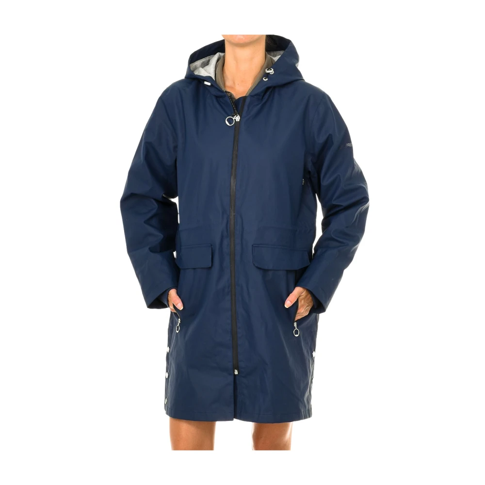 Superdry Women's Blue Parkas - Rain Jackets - S - Jackets