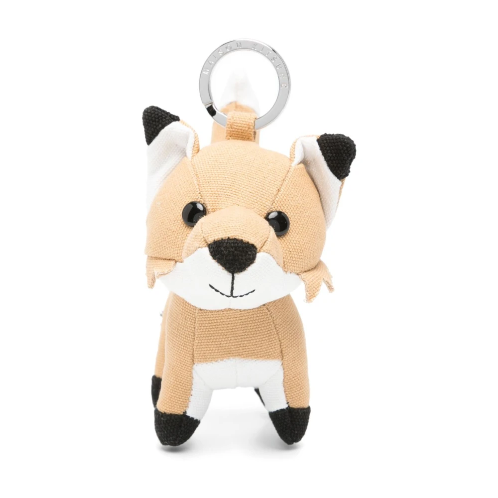 Maison Kitsuné Vos Motief Sleutelhanger Beige Dames