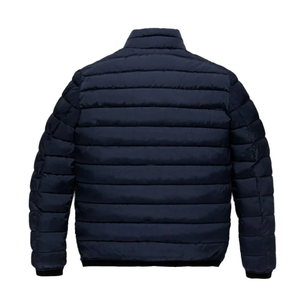 RefrigiWear Blauwe Nylon Donsjas Blue Heren