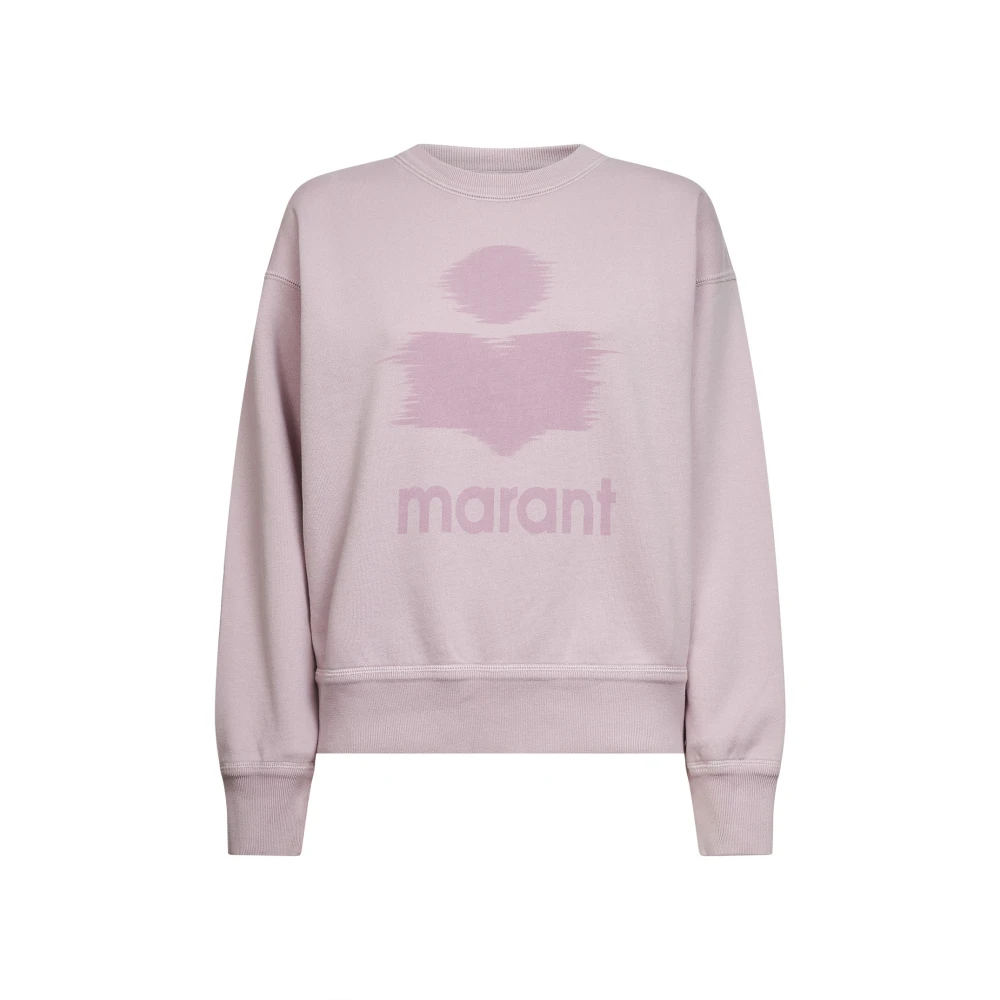 Marant Étoile Women's Pink Logo Crew-Neck Sweatshirt