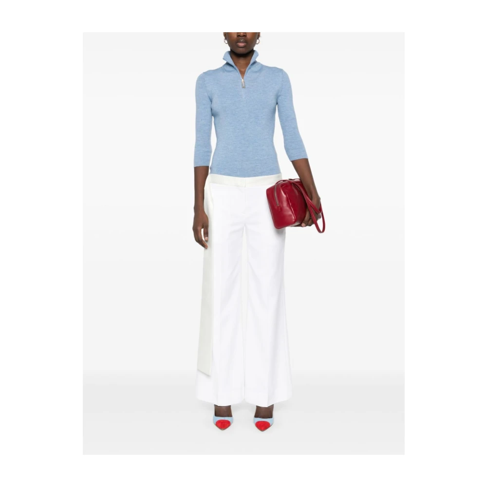 Victoria Beckham Witte elegante broek White Dames