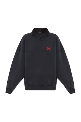 Sweatshirt med skjorta