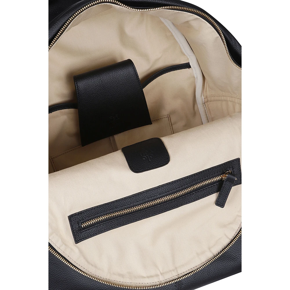 Eleventy Hertenprint Leren Rugzak Black Heren