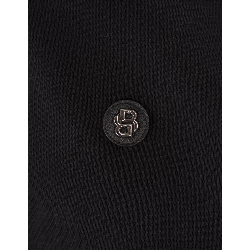 Hugo Boss Zwarte Sweatshirt met Hoge Kraag Black Heren