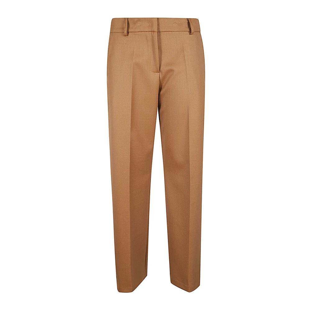 Mauro Grifoni Beige Wollen Broek Beige Dames