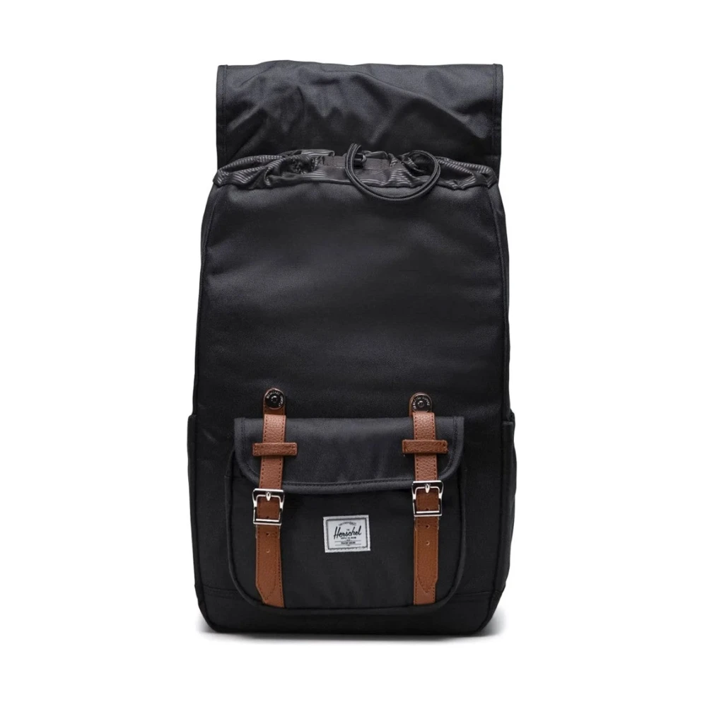 Herschel Zwarte Mid Rugzak met Laptopvak Black Unisex