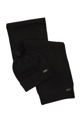 Honeycomb Knit Beanie & Scarf Set