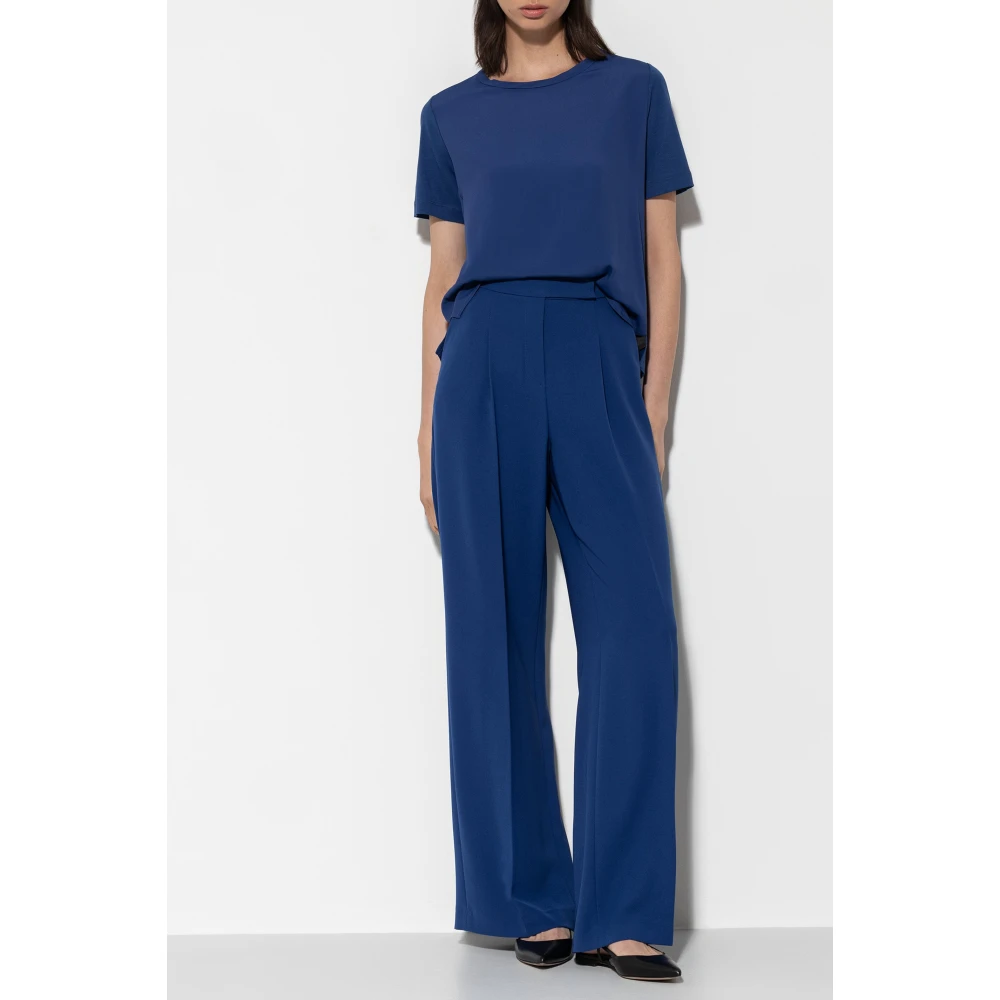 LUISA CERANO Elegante Wideleg-Broek diepblauw Blue Dames
