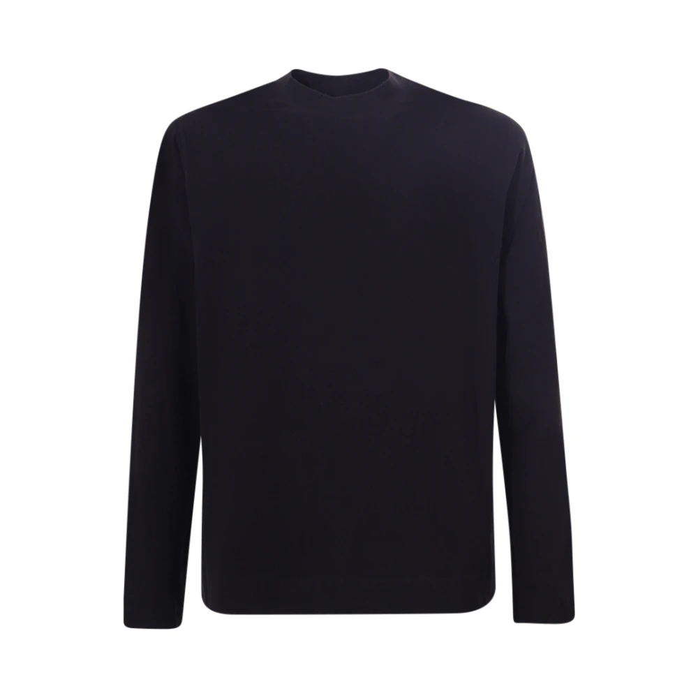 Circolo 1901 Zwart Crew-neck T-shirt Lange mouwen Black Heren
