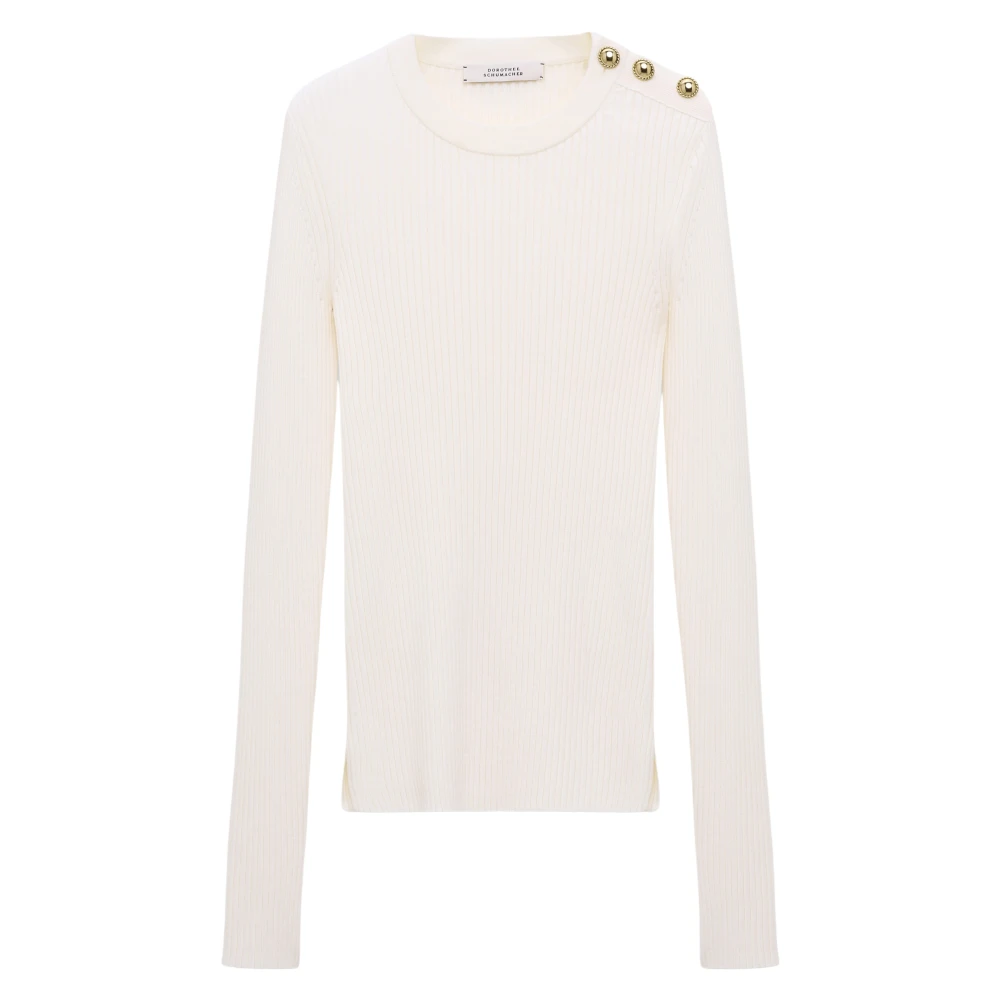 Dorothee schumacher Comfortabele pullover voor essentiële stijl White Dames