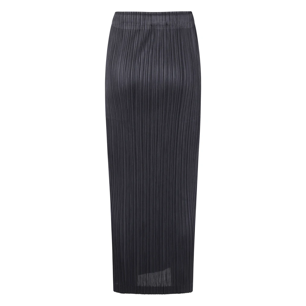 Issey Miyake Lange rok met dikkere onderkant Black Dames