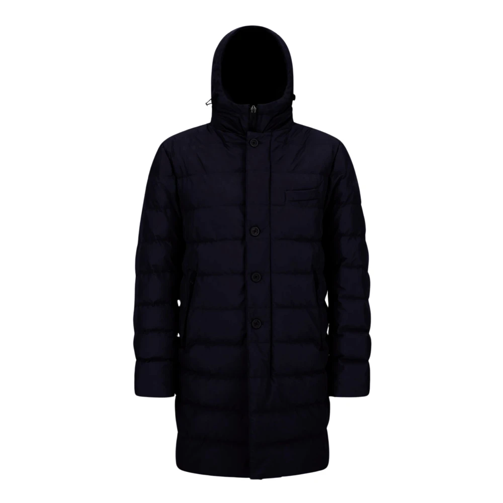 Herno Zwarte Windstopper Jas Slim Fit Black Heren