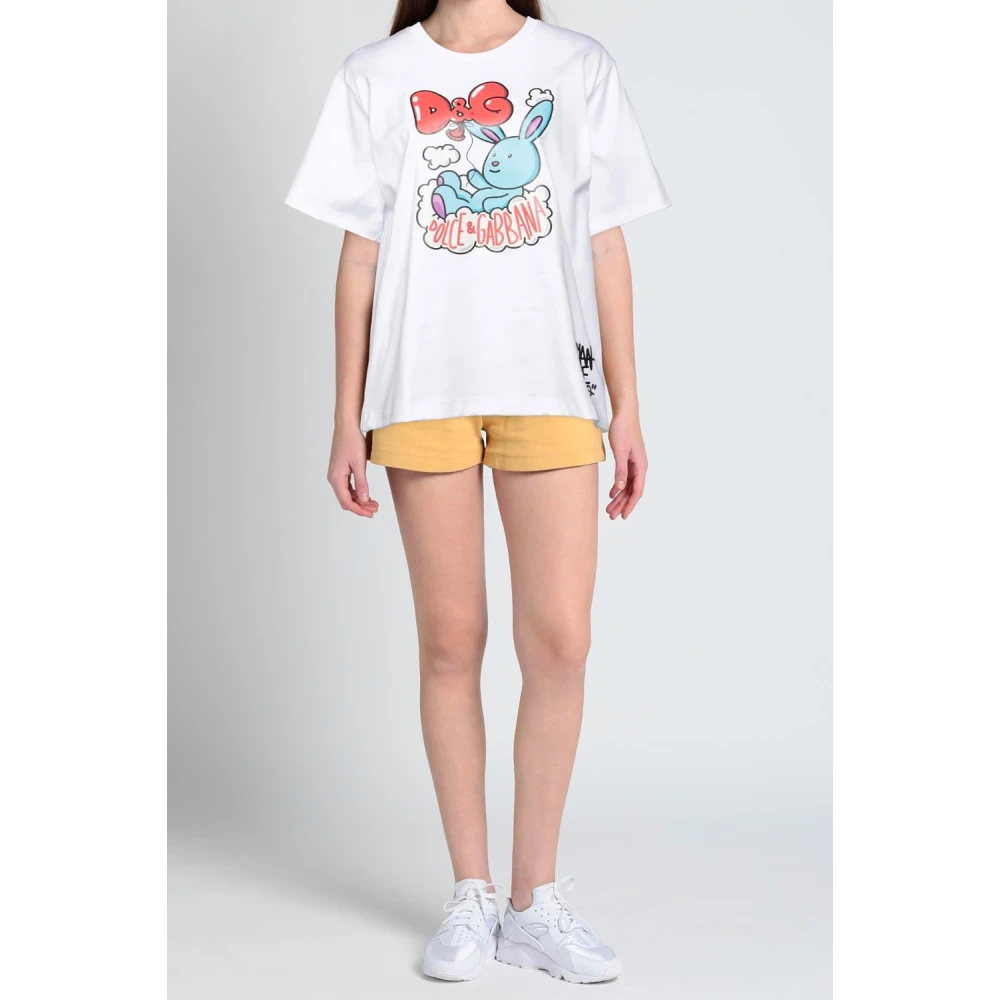 Dolce & Gabbana Witte T-shirts en Polos White Dames