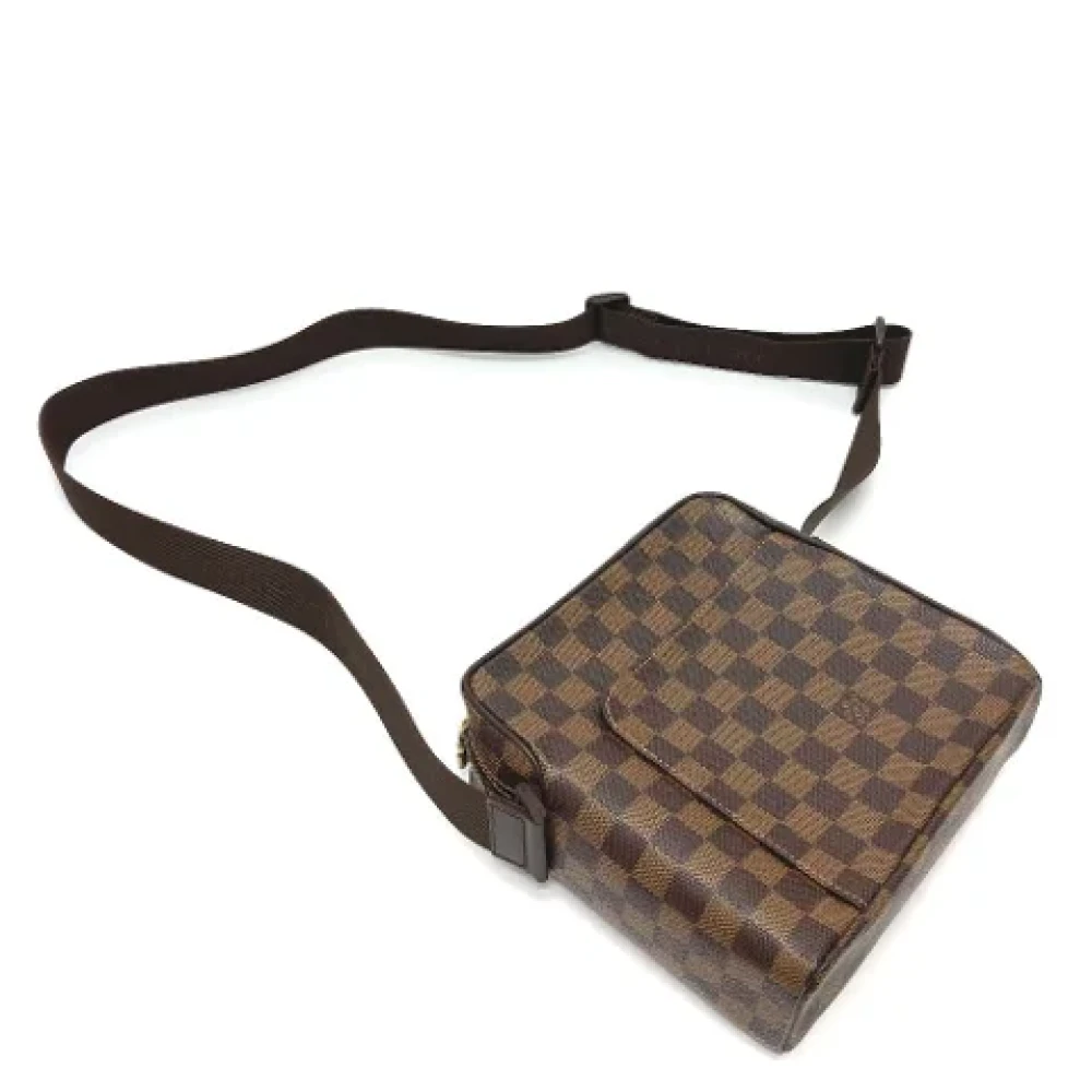 Louis Vuitton Vintage Pre-owned Cotton louis-vuitton-bags Brown Dames