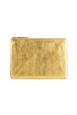 guld-laeder-clutch-taske-lynlas-lukning