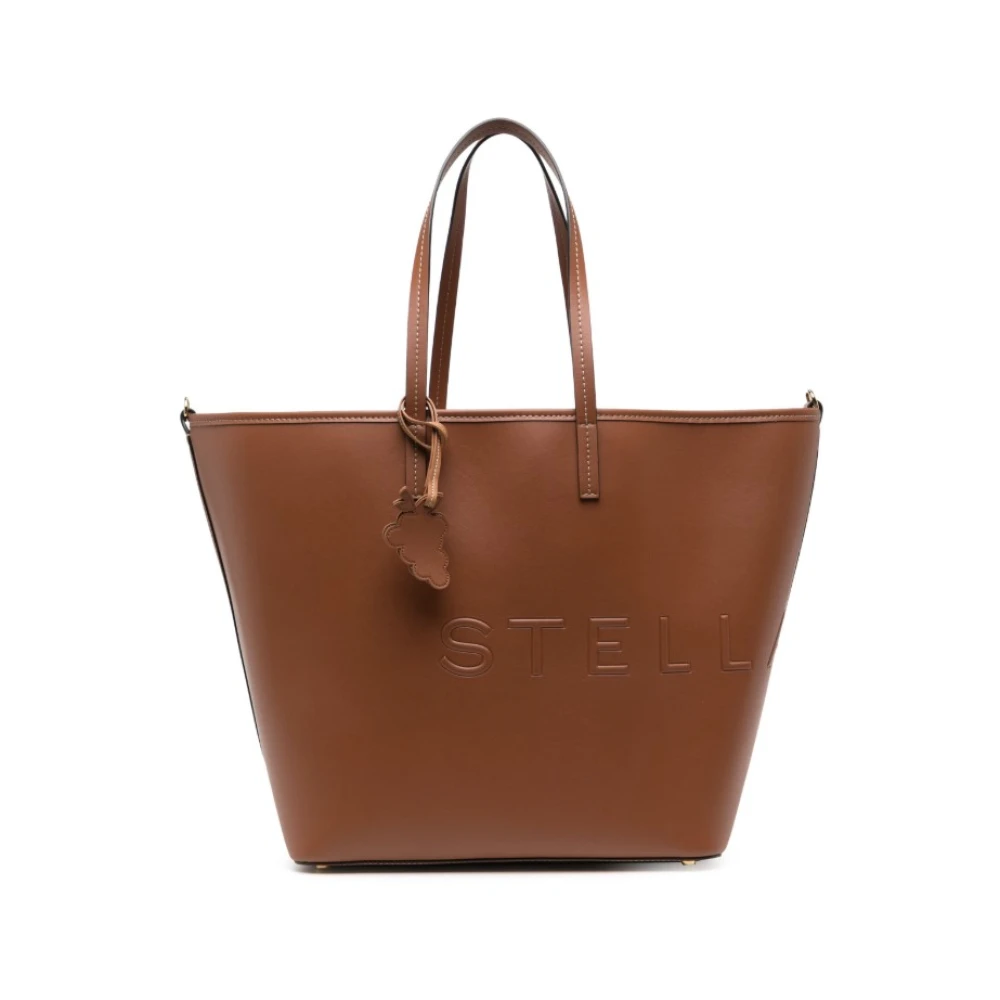 Stella Mccartney Monogram Tote Bag met Slimme Handvatten Brown Dames